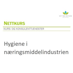 Kurs E-læring, Hygiene i næringsmiddelindustrien